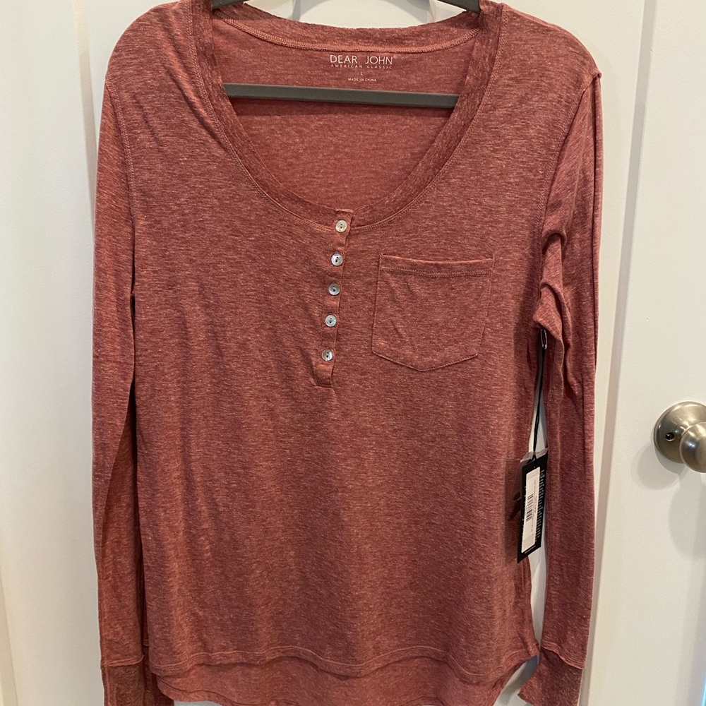 NWT Red Long Sleeve Shirt